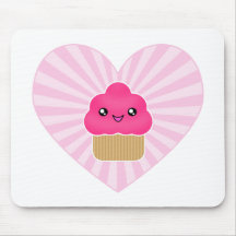 Corazón Mousepad de la magdalena de Kawaii Tapete De Ratones