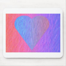 Corazón Mousepad del bosquejo del lápiz Alfombrillas De Ratones