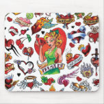 Corazón Mousepad del tatuaje Alfombrillas De Raton