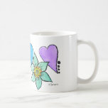Corazón-n-Flores Tazas De Café