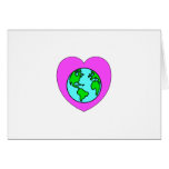 Corazón nuestro planeta tarjetas