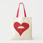 Corazón nupcial de la ducha bolsa de mano