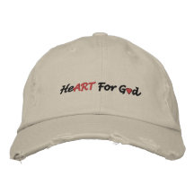 Corazón para dios gorras de beisbol bordadas