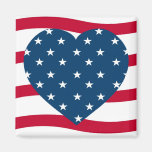 corazón patriótico imán