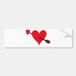 corazón pegatina de parachoque