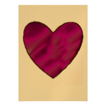Corazón púrpura del amor comunicado personalizado