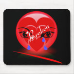 Corazón quebrado Mousepad Alfombrillas De Ratón