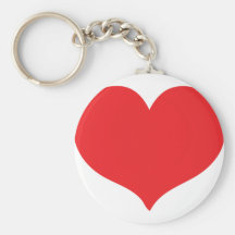 corazón rojo del amor llaveros