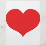 corazón rojo del amor tarjeton