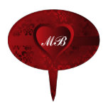 Corazón rojo del damasco