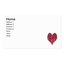 corazón rojo del resplandor tarjetas de visita