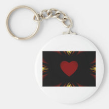 corazón rojo llavero personalizado