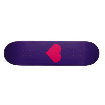 Corazón rojo monopatin personalizado