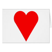 Corazón rojo tarjeta