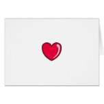Corazón rojo tarjetón