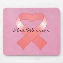Corazón rosado Mousepad de la cinta
