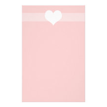 Corazón rosado simple inmóvil papeleria