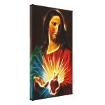 Corazón sagrado de Jesús Impresión De Lienzo