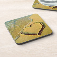Corazón salado posavasos de bebidas