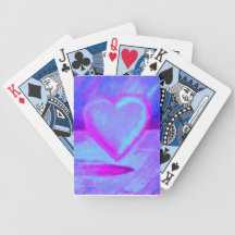 Corazón solo cartas de juego