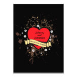 Corazón sucio del rock-and-roll (Brown) Invitaciones Personalizada