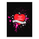 Corazón sucio del rock-and-roll (rosa) comunicado personalizado