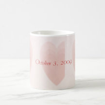 Corazón triple tazas de café