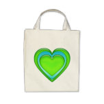 Corazón verde y azul del gel del caramelo orgánico bolsa