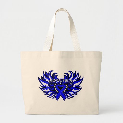 Corazón Wings.png de la conciencia del cáncer de c Bolsas