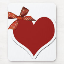 Corazón y cinta Mousepad