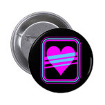 Corazón y rayas del vintage del tigre 80s de Corey Pins