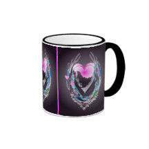 CORAZONES ABSTRACTOS de SHARON SHARPE Taza