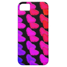 Corazones abstractos iPhone 5 protectores