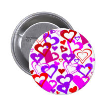 Corazones abstractos pin