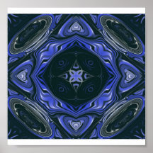 corazones azules poster