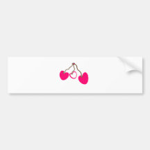 Corazones Bell Pegatina De Parachoque