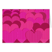 Corazones bordados felicitaciones