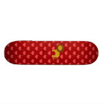 Corazones conocidos personalizados del rojo del le patinetas personalizadas