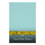 Corazones de Bling del oro personalizados Papelería