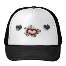 Corazones de Gohic Gorra