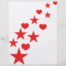 Corazones de la estrella tarjetas publicitarias