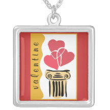 Corazones de la tarjeta del día de San Valentín 3 Colgante