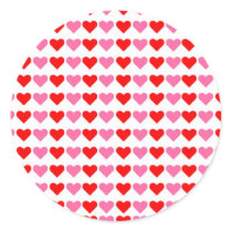 Corazones de los corazones de los corazones pegatinas