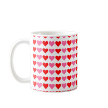 Corazones de los corazones de los corazones tazas