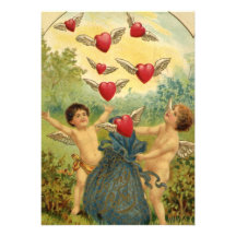 Corazones de los Cupids del el día de San Valentín Comunicados Personales