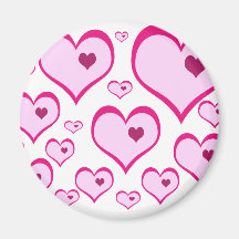 Corazones de los Cupids Imán De Frigorifico