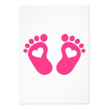 Corazones de los pies del bebé anuncios personalizados