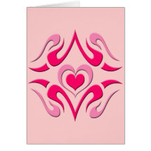Corazones decorativos felicitacion 