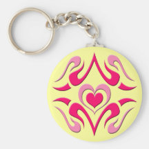 Corazones decorativos llaveros