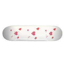 Corazones del amor de la tarjeta del día de San Va Patin Personalizado
